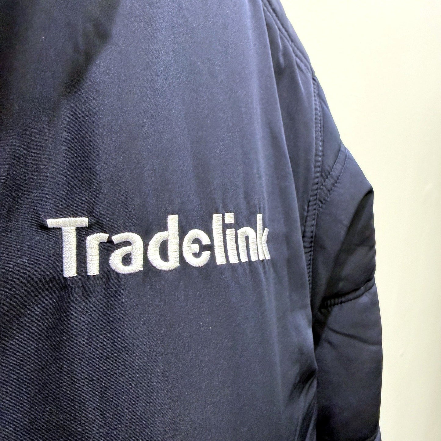 Tradelink Mens Puffer Jacket Navy Blue Quilted Winter Coat Size 2XL NEW