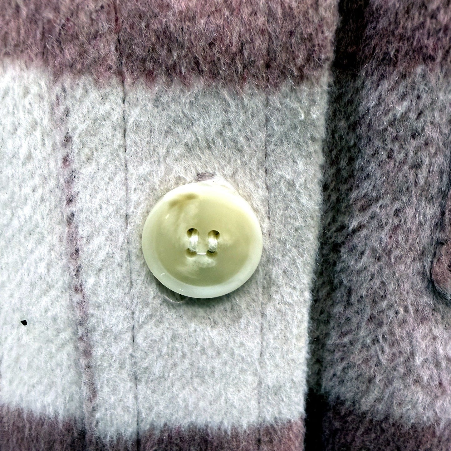 Just Jeans Womens Plaid Fleece Jacket in Cozy Pink and Gray, Size 6