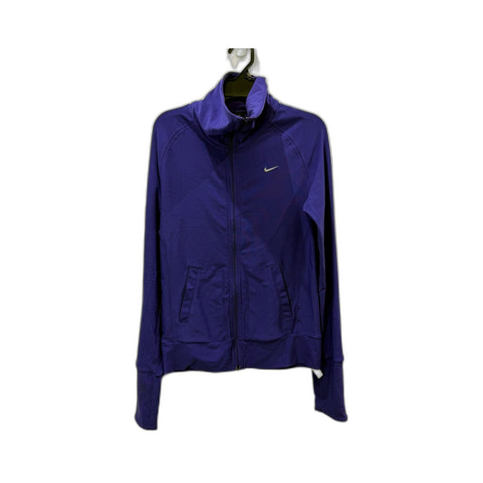Nike Womens Purple Lightweight Zip-Up Sweatshirt Pullover XS Size