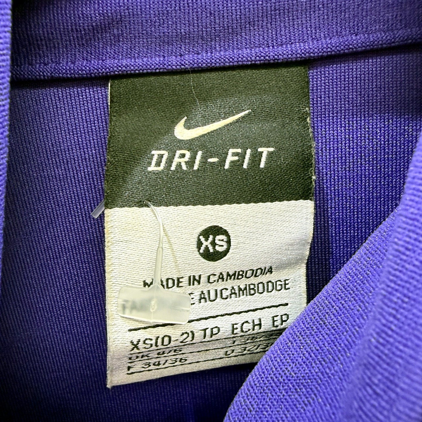 Nike Womens Purple Lightweight Zip-Up Sweatshirt Pullover XS Size