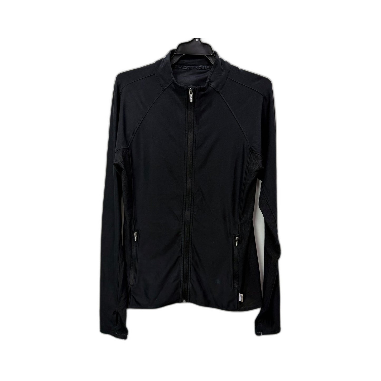 Bonds Womens Activewear Sweatshirt Jacket in Black Polyester for Athleisure