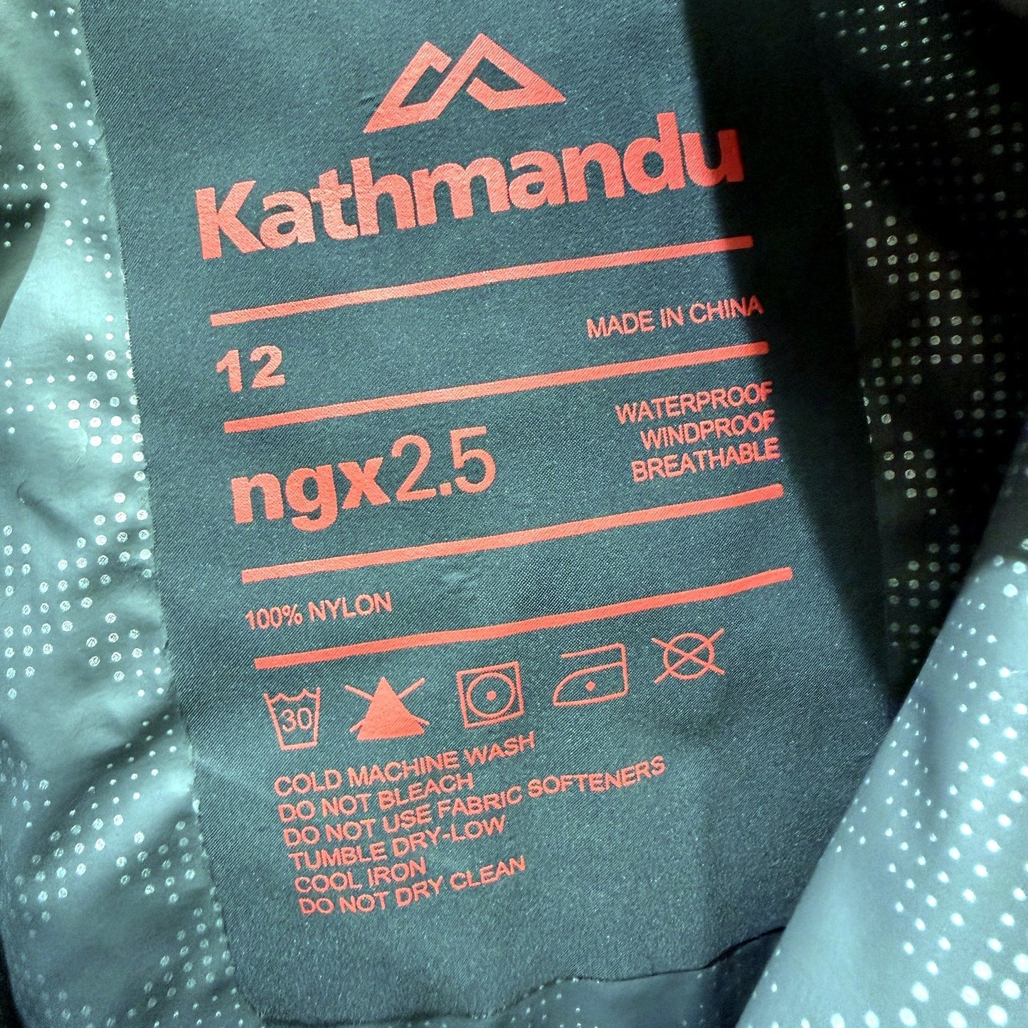 Kathmandu Womens Hooded Jacket Waterproof Windbreaker Outdoor Hiking Sz 12