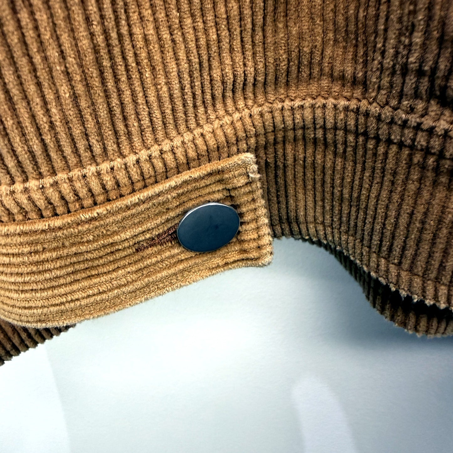 Dotti Womens Button Down Corduroy Shirt Lightweight Feminine Brown Size 6
