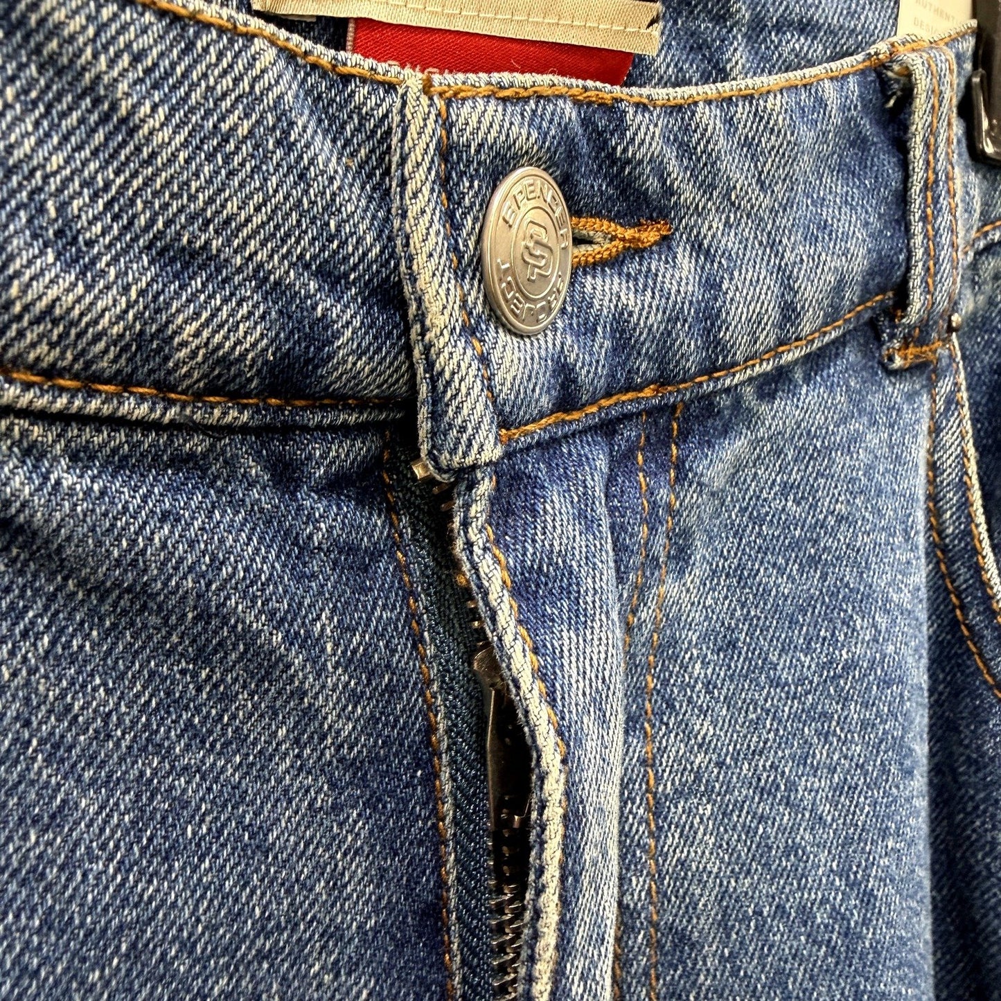 Spencer Womens Auckland Cargo Denim Pants in Blue Size 32 NEW