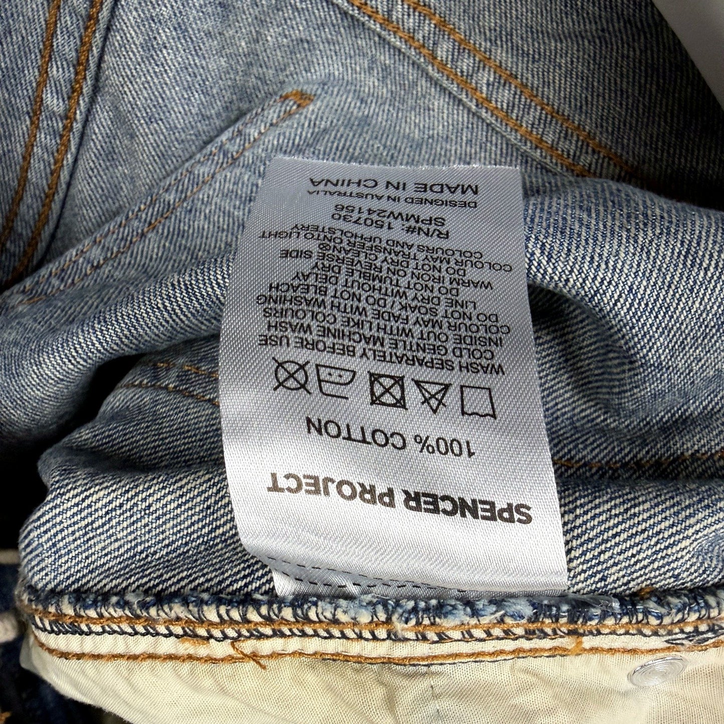 Spencer Womens Auckland Cargo Denim Pants in Blue Size 32 NEW