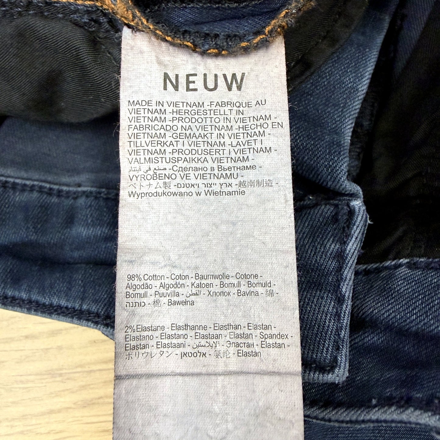 Neuw Mens Ray Tapered Dark Blue Cotton Jeans, Size 30 : 32 NEW