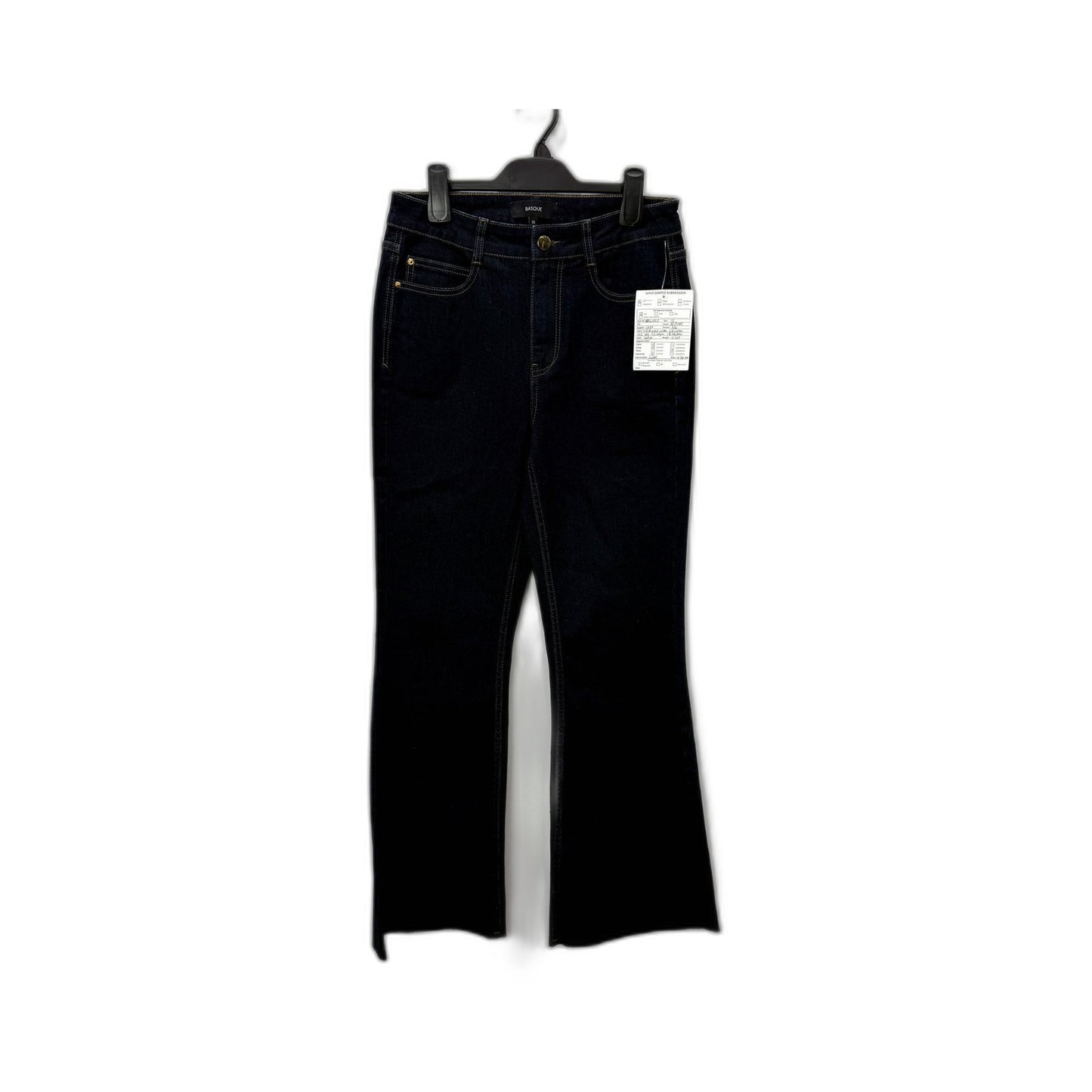Basque Womens Bootcut Raw Hem Indigo Denim Jeans Size 10 NEW