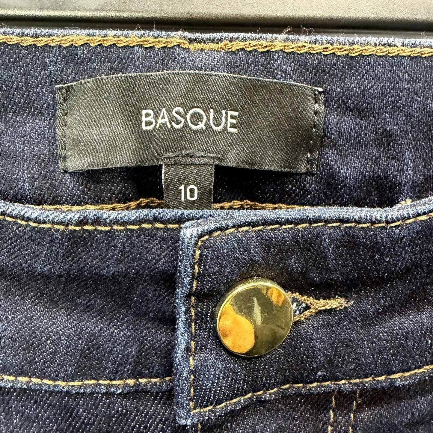 Basque Womens Bootcut Raw Hem Indigo Denim Jeans Size 10 NEW