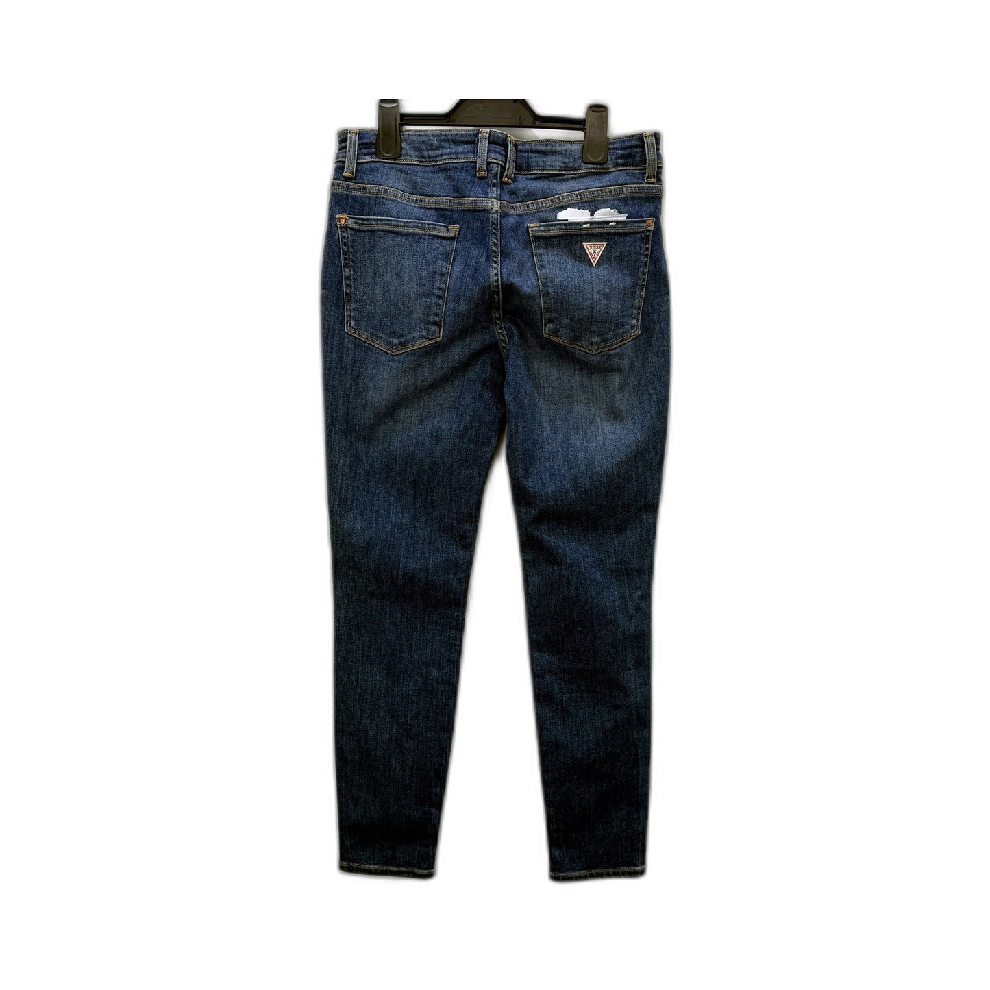 Guess Womens Annette Skinny Mid Jeans in Dark Blue, Size 32 NEW