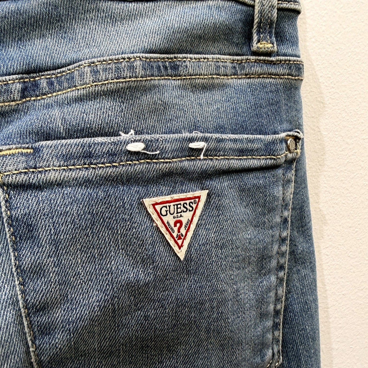 Guess Womens Annette Skinny Mid Blue Jeans Size 28 NEW
