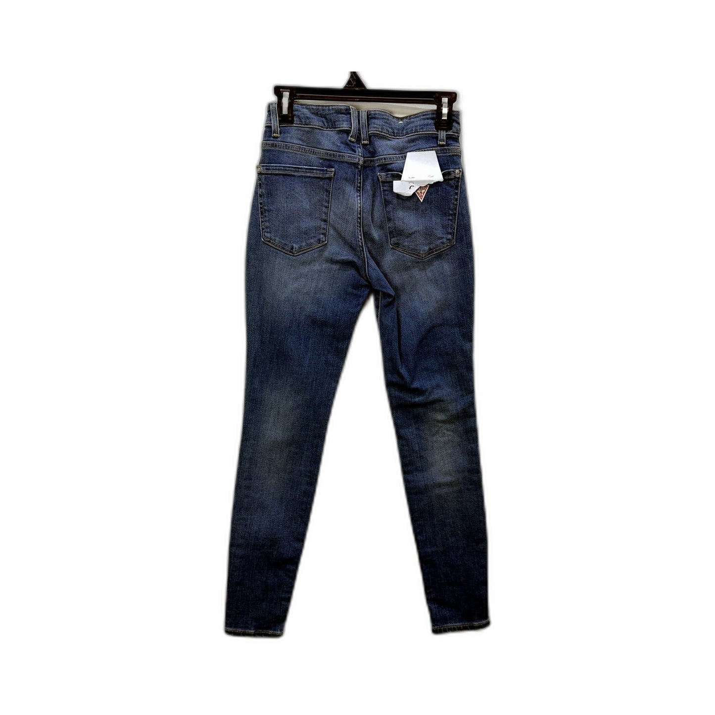 Guess Womens Skinny Mid Rise Dark Blue Denim Jeans Size 26 NEW