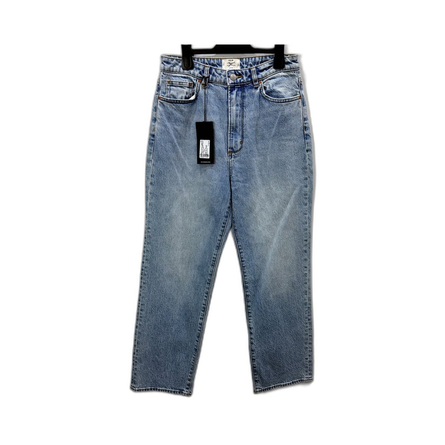 Neuw Womens Nico Straight Leg Jeans Mid Vintage Indigo Organic Cotton Size NEW