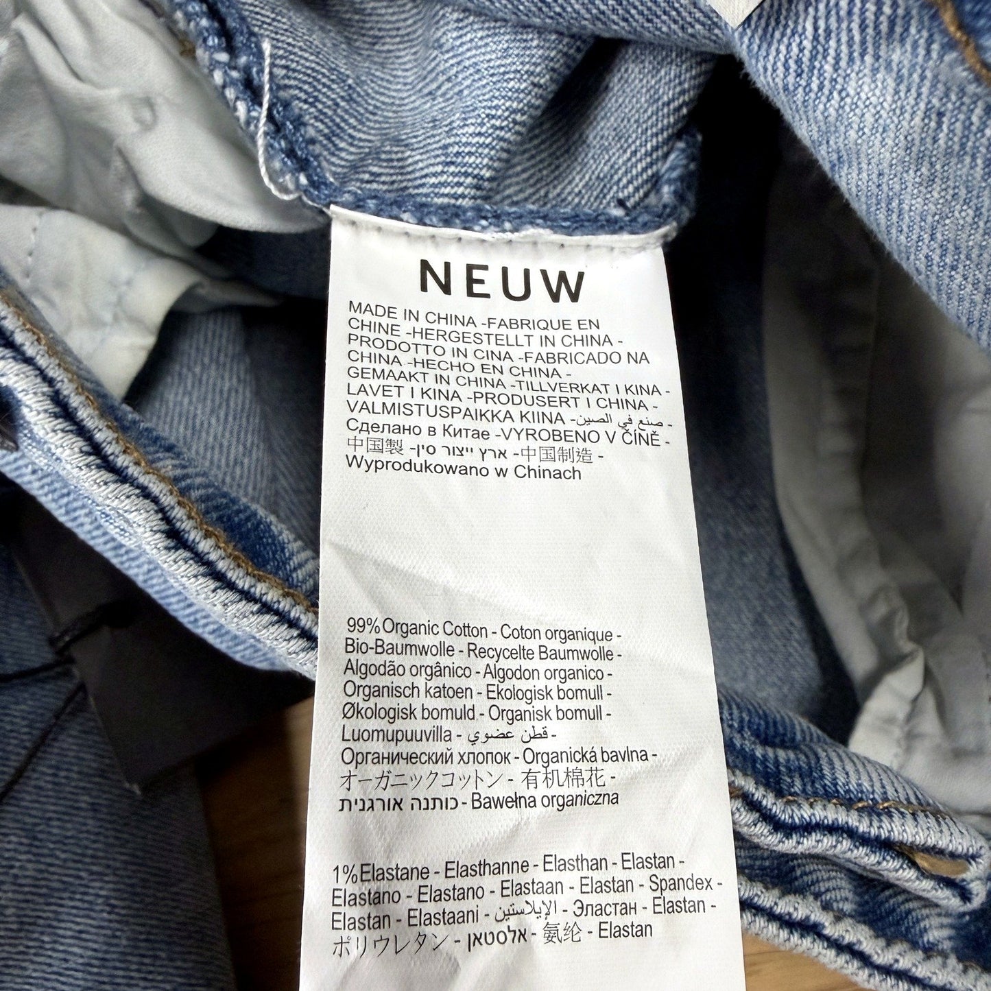 Neuw Womens Nico Straight Leg Jeans Mid Vintage Indigo Organic Cotton Size NEW