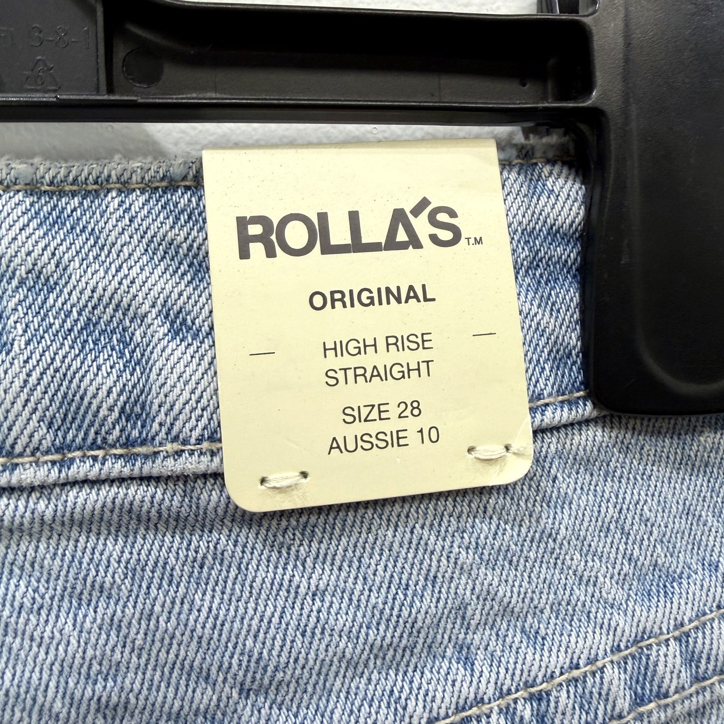 Rolla's Womens Original Straight Faded Vintage Jeans, Size 10 NEW