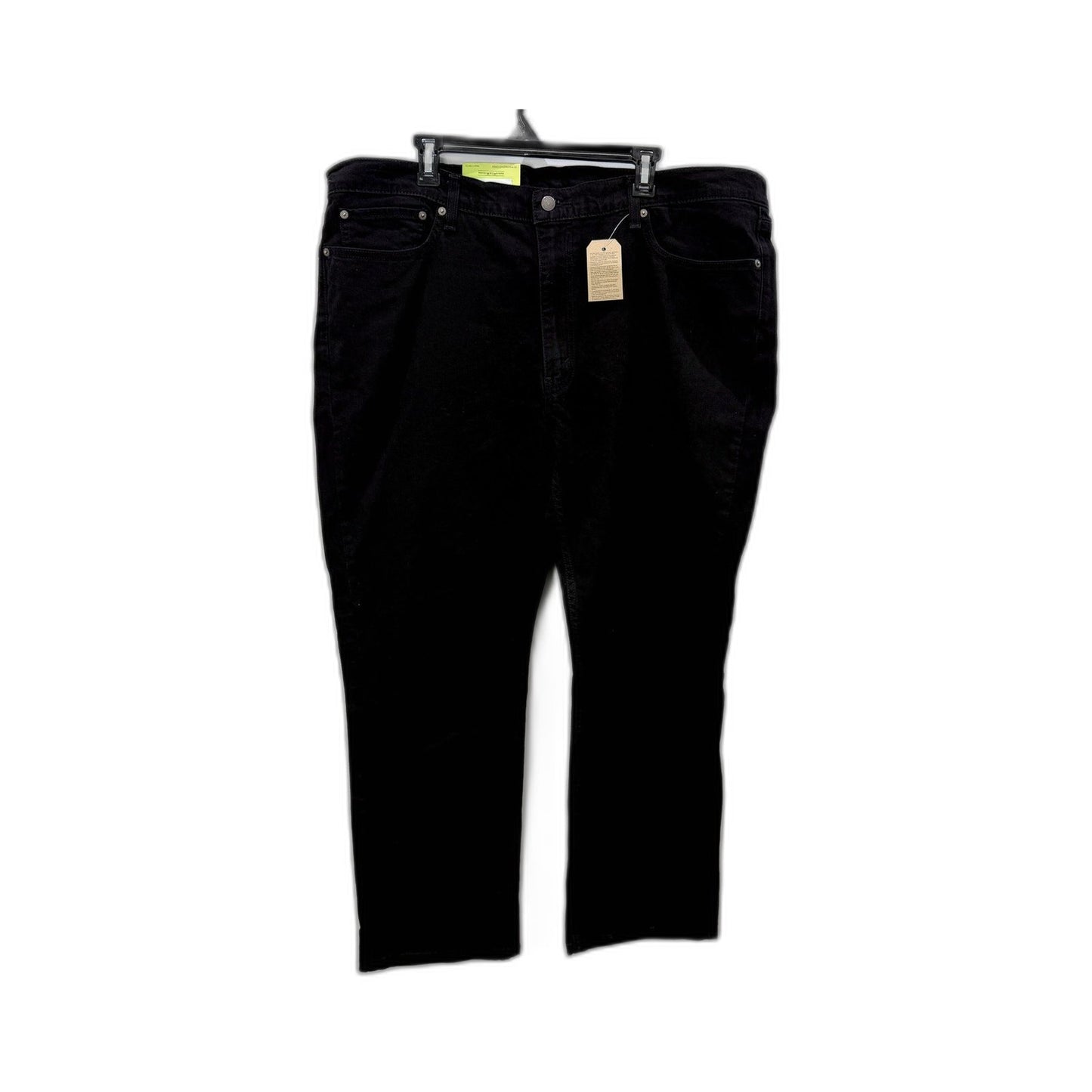 Levi's Mens 514 Straight Fit Black Cotton Stretch Jeans Size 42 x 30 NEW