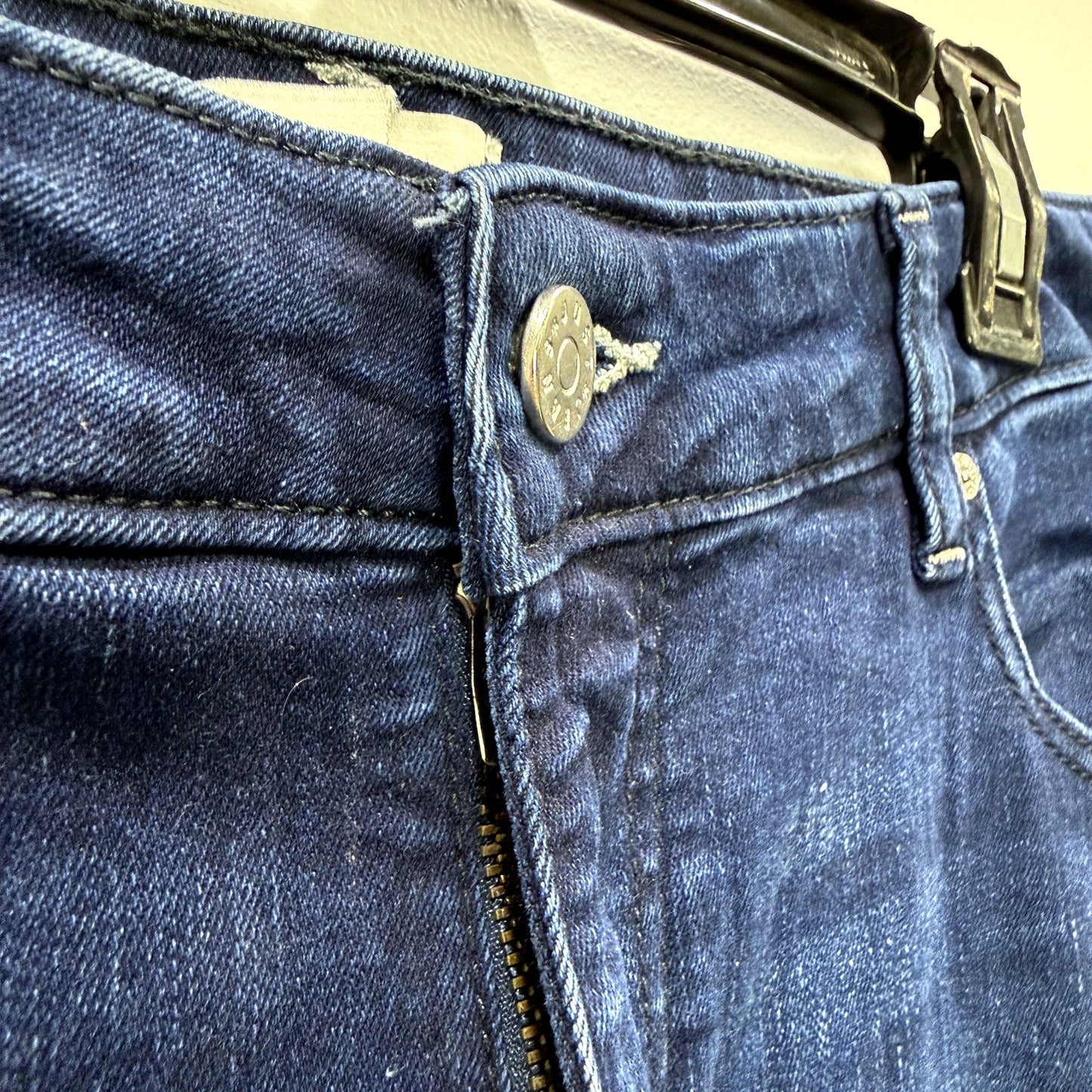 Just Jeans Womens Super Skinny Dark Blue High Rise Ankle Length Size 14 NEW