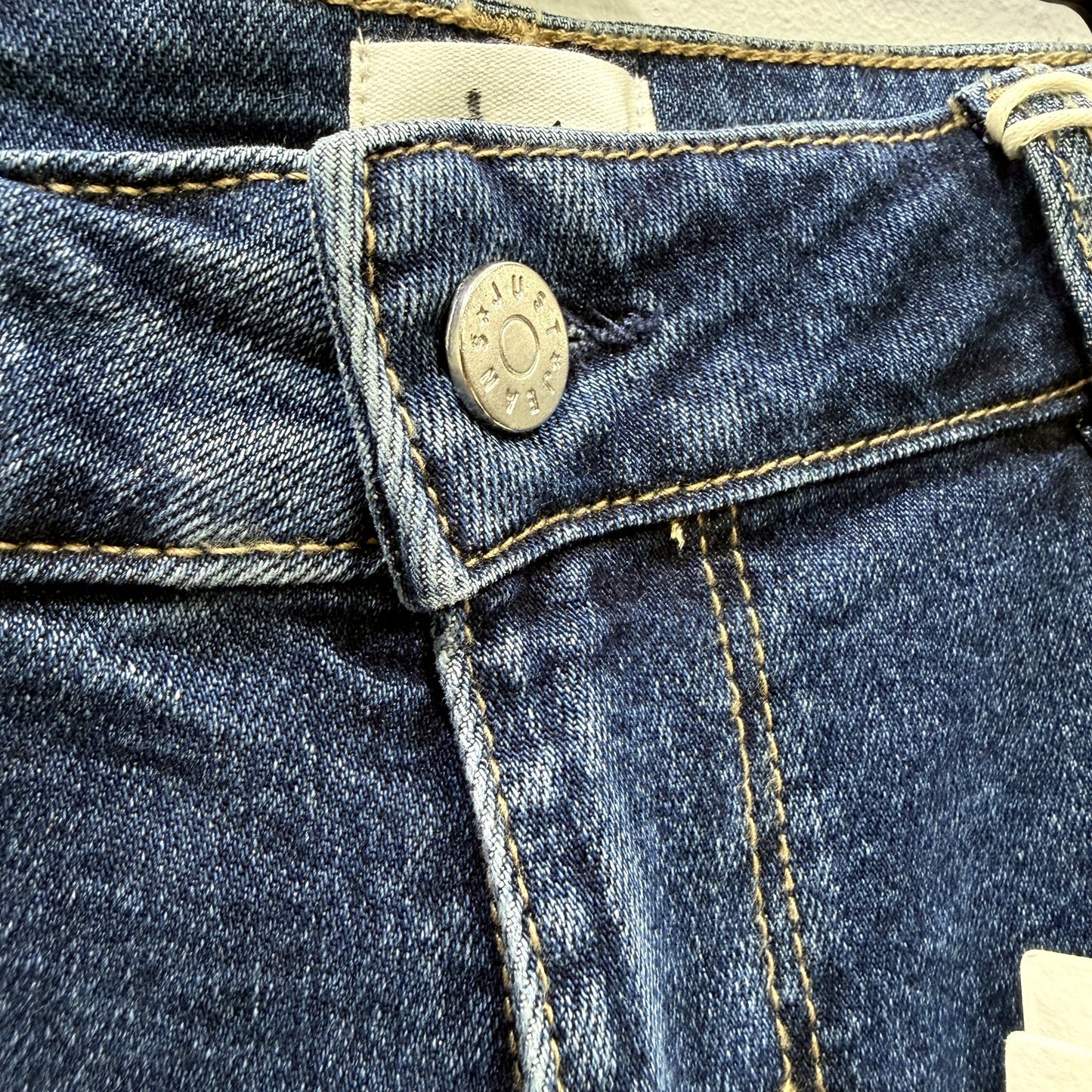 Just Jeans Womens Vintage Ink Slim Fit Dark Blue Jeans, Size 18P NEW