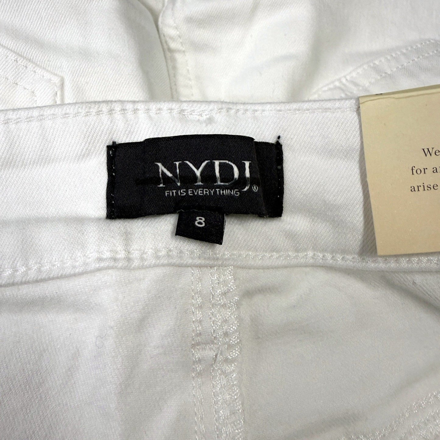 Marilyn Straight Womens Leg Optic White Cotton Jeans Size 12 NEW