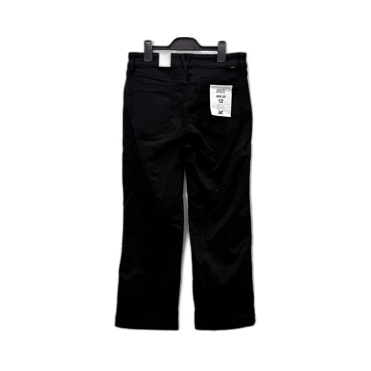 Just Jeans Womens Amaze Wide Leg Black Size 12 NEW