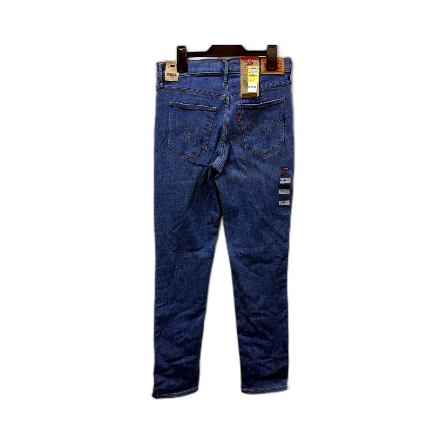 Levi's Womens 312 Shaping Slim Fit Blue Jeans, Size 28 x 32 NEW