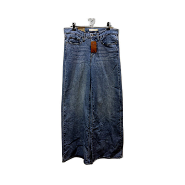 Levi's Womens 318 Shaping Wide Leg Jeans Stretch Denim Blue Size 28 x 32 NEW