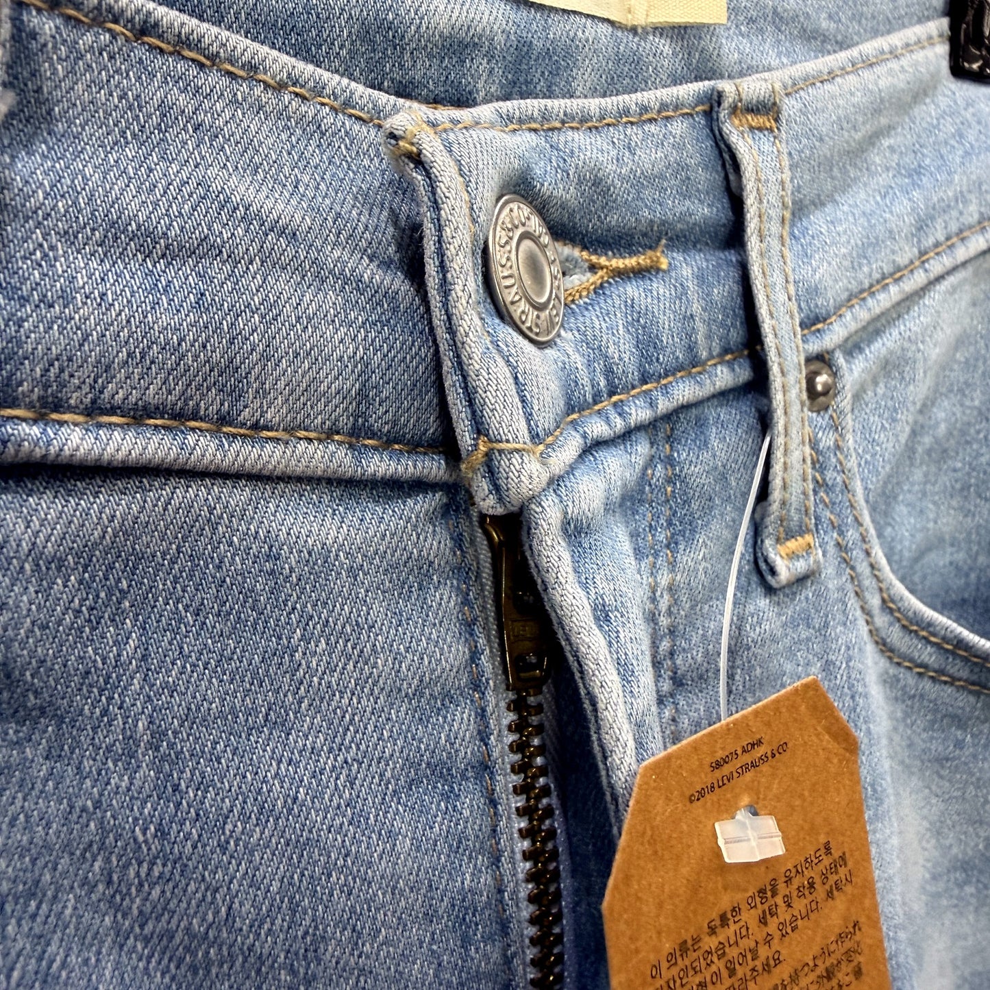 Levi's Womens 318 Shaping Wide Leg Jeans Stretch Denim Blue Size 28 x 32 NEW