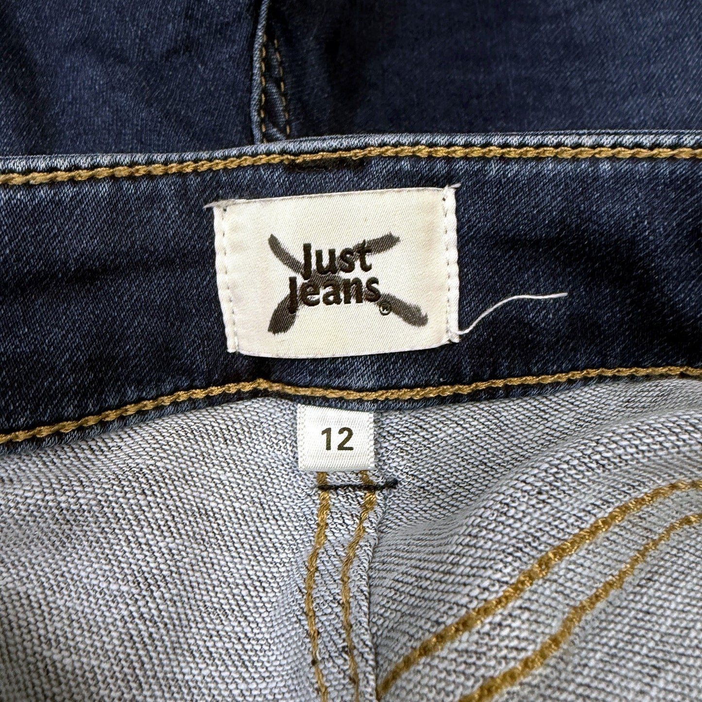 Just Jeans Womens Skinny Dark Blue Denim Size 12 NEW