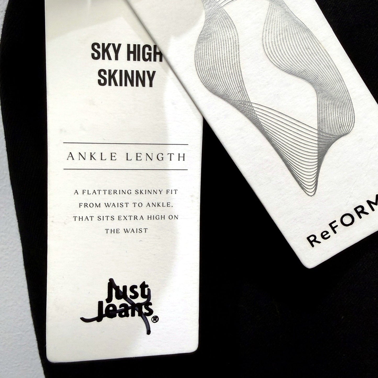 Just Jeans Womens Skinny High Rise Ankle Length Black Size 18 NEW