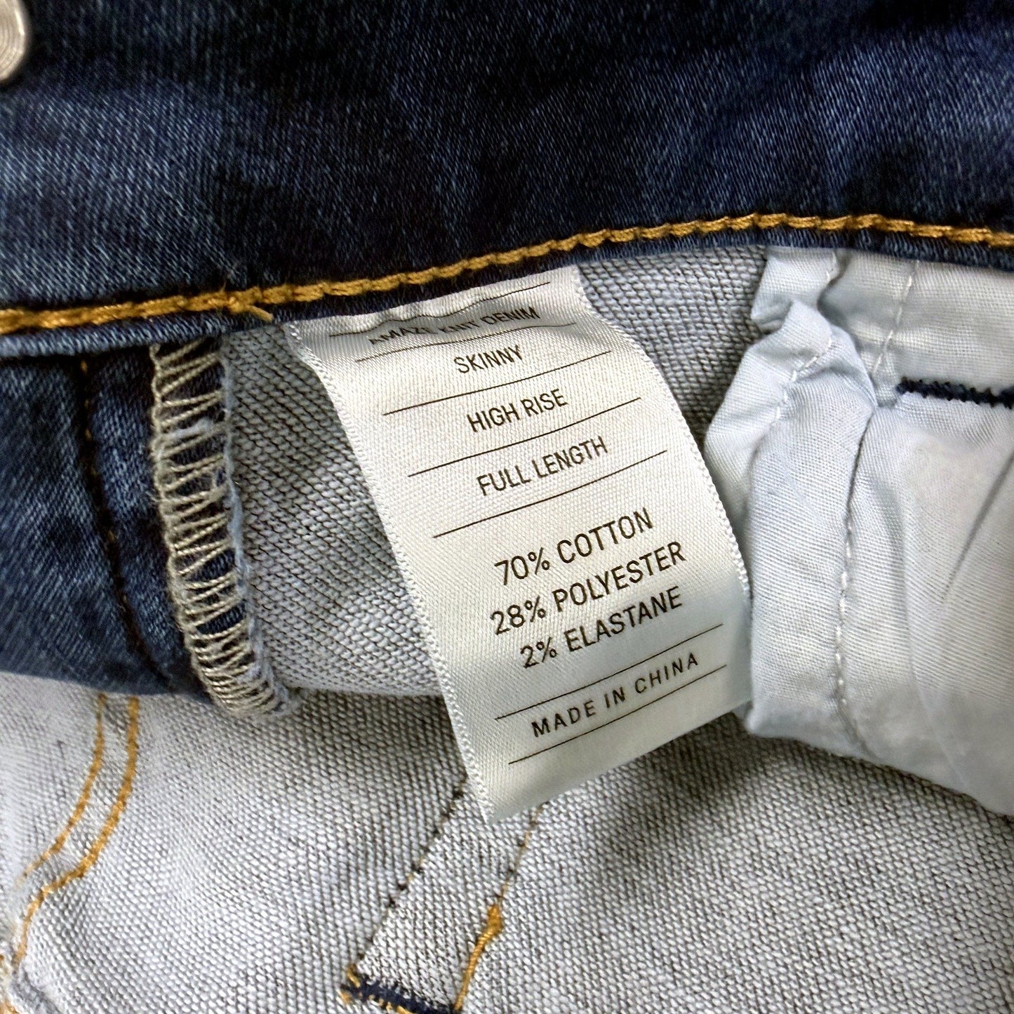 Just Jeans Womens Amaze High Rise Skinny Fit Dark Blue Size 16 NEW