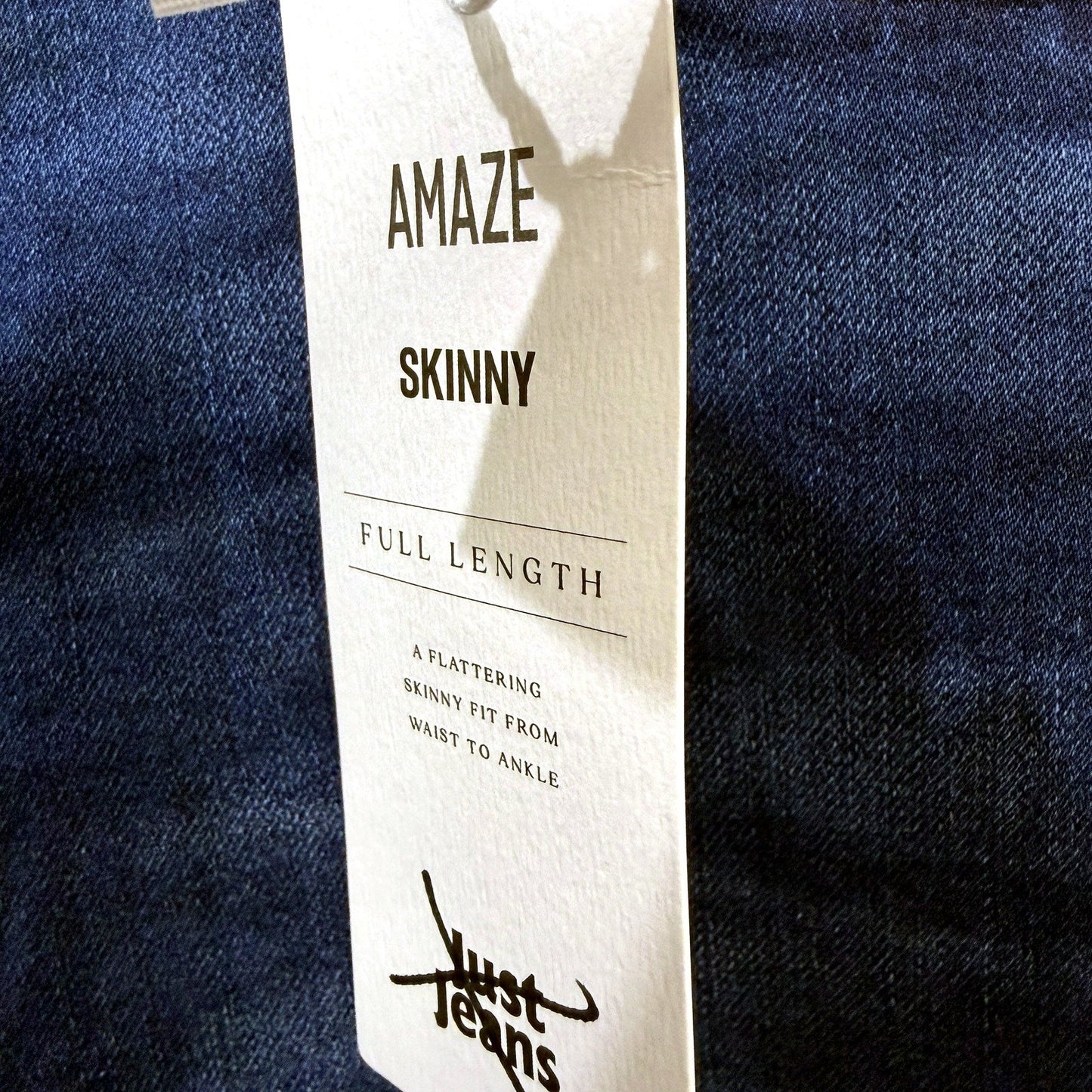 Just Jeans Womens Amaze High Rise Skinny Fit Dark Blue Size 16 NEW