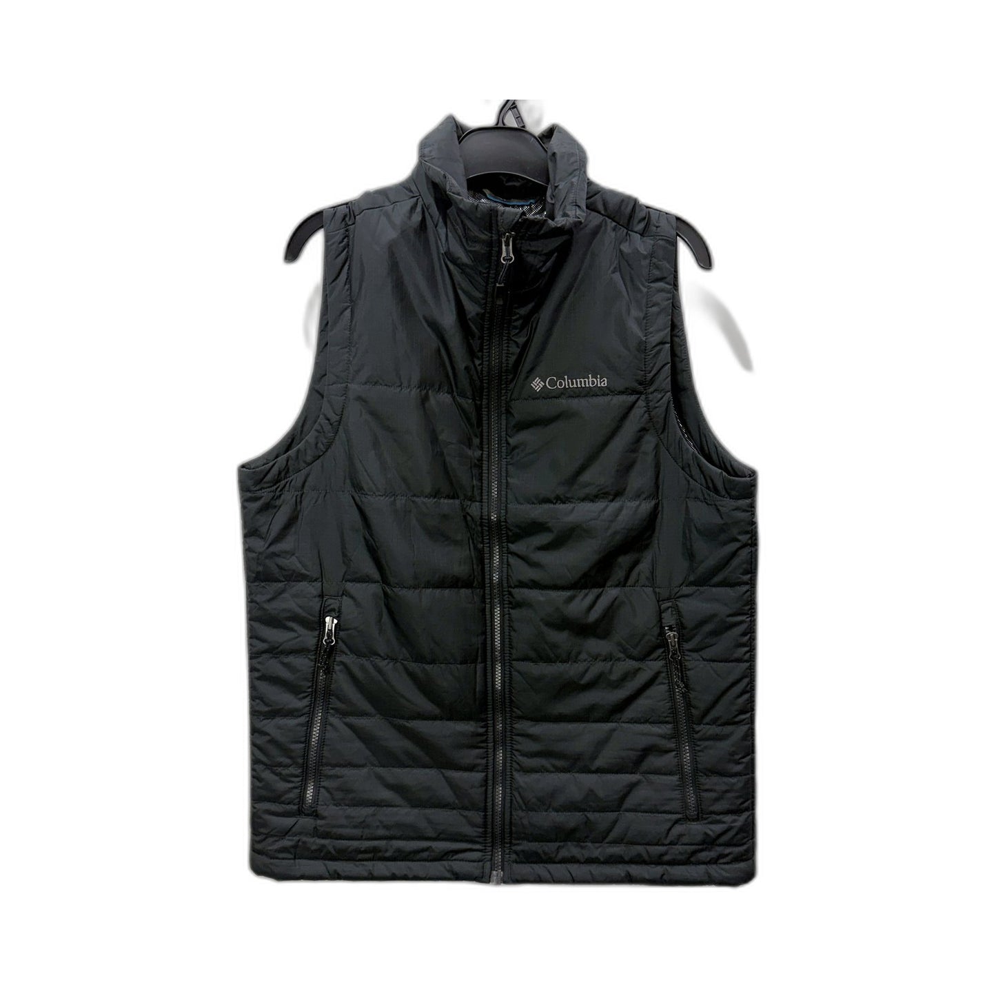 Columbia Mens Insulated Puffer Vest for Outdoor Warmth in Black, Size S