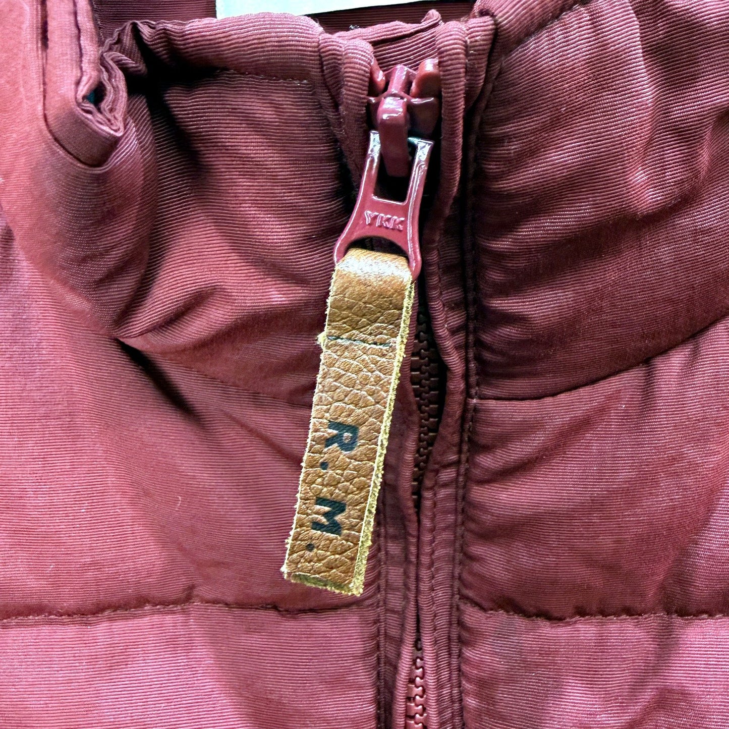 R.M. Williams Mens Puffer Vest Burgundy Insulated Warm Outdoor Jacket Size XXL