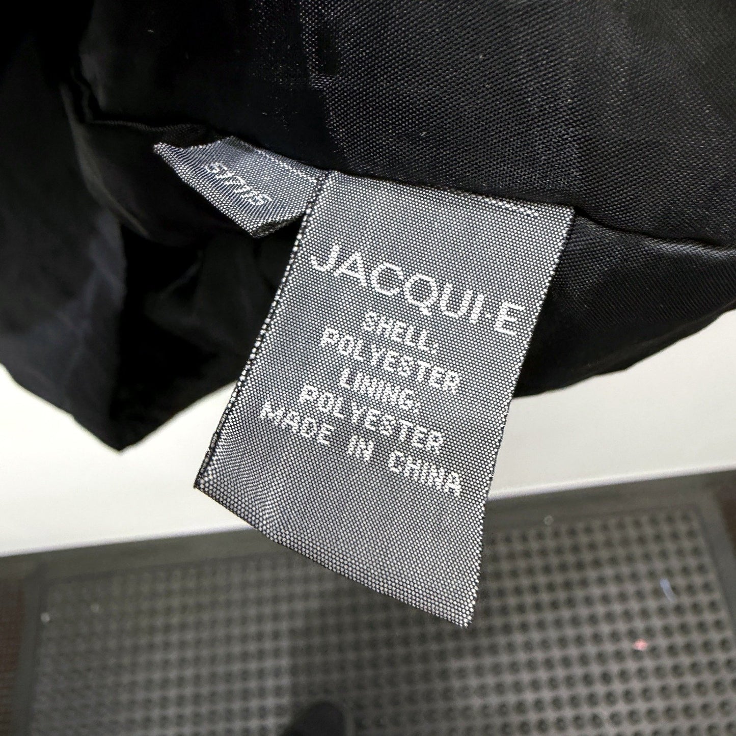 Jacqui.e Womens Black Nylon Hooded Parka Jacket with Zip Pockets Size S