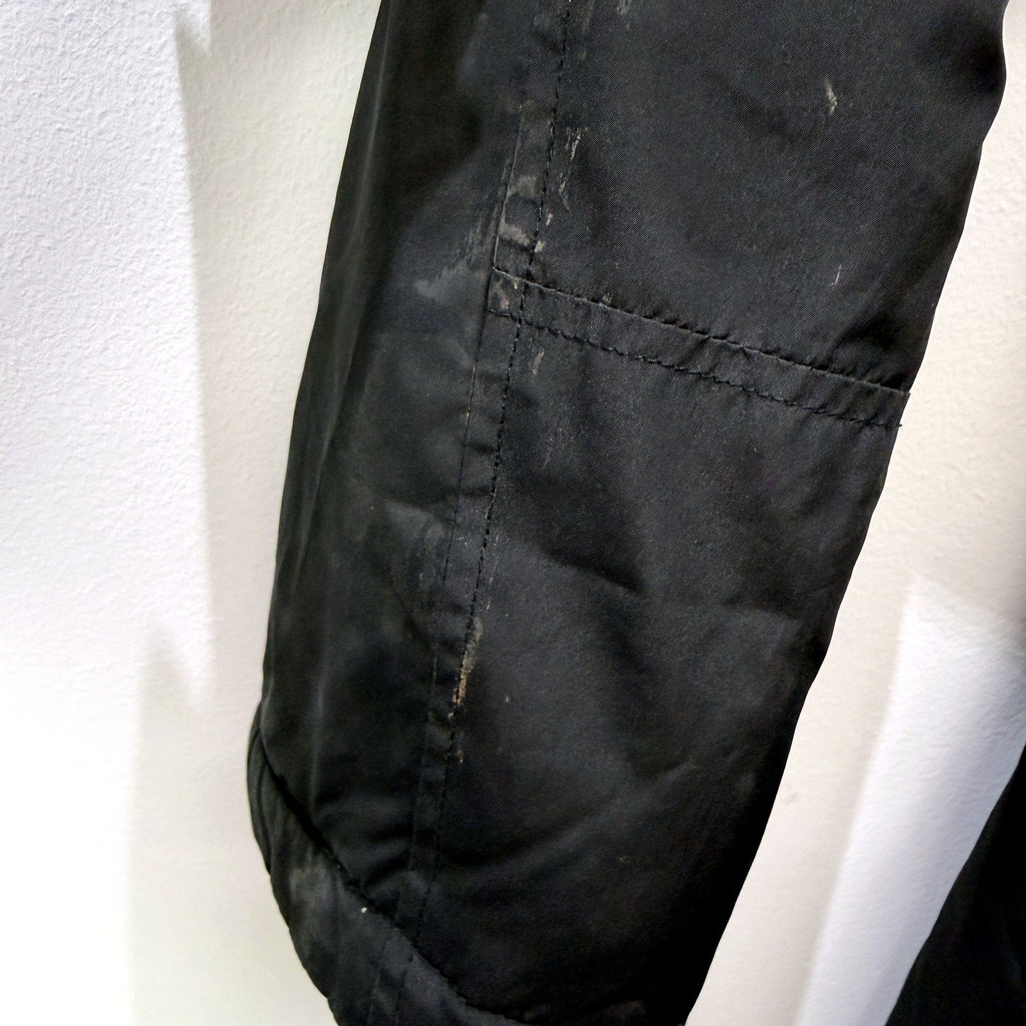 Jacqui.e Womens Black Nylon Hooded Parka Jacket with Zip Pockets Size S