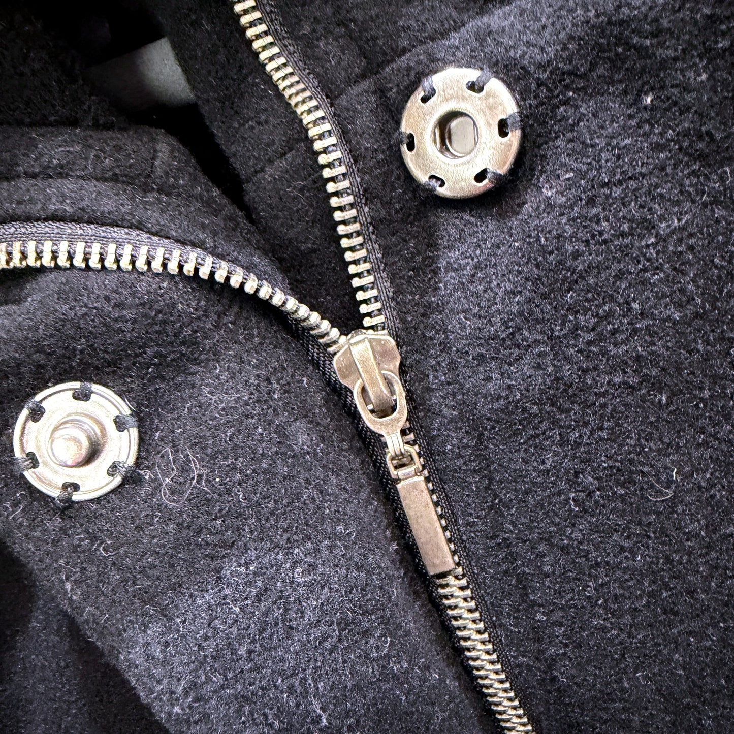 Enamel Jeans Womens Belted Cashmere Wool Coat in Black, Size 14