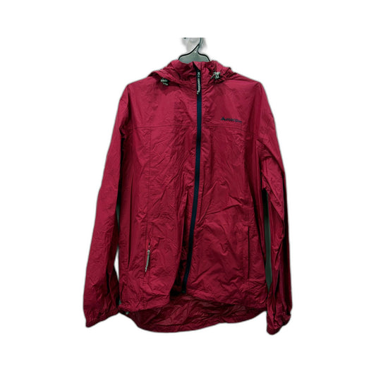 Macpac Womens Hooded Windbreaker Jacket Nylon Outdoor Hiking Camping Pink Size L
