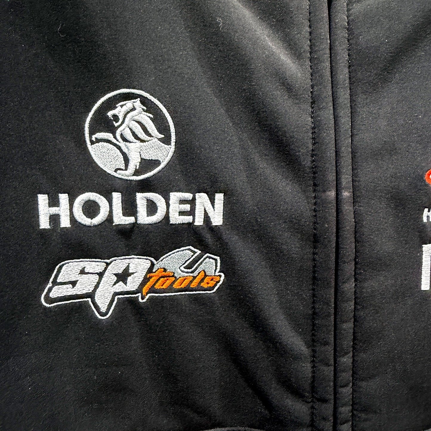 Holden Womens Zip Up Jacket in Black and Neon Green, Size 10