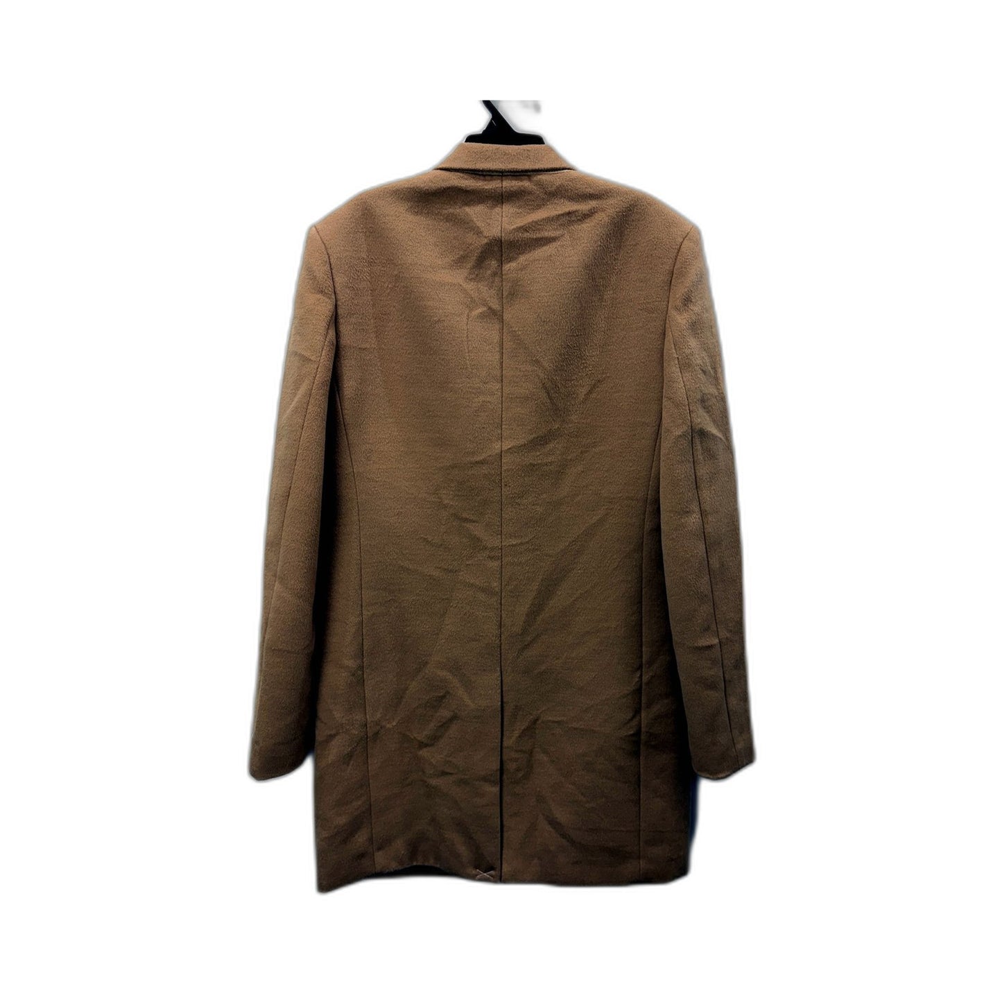 Primark Mens Tan Wool Blend Casual Warm Winter Overcoat Size S NEW