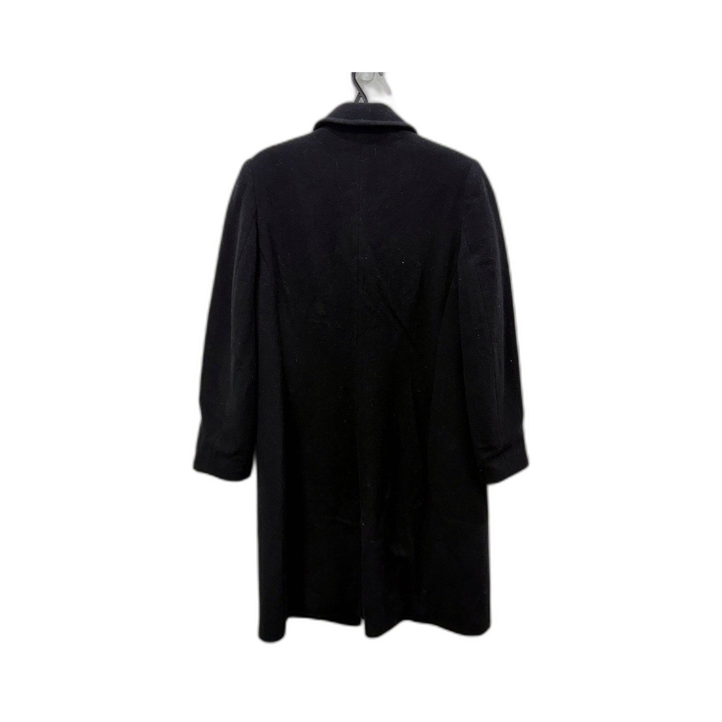 Perri Cutten Womens Wool Blend Overcoat Black Warm Winter Jacket Size S