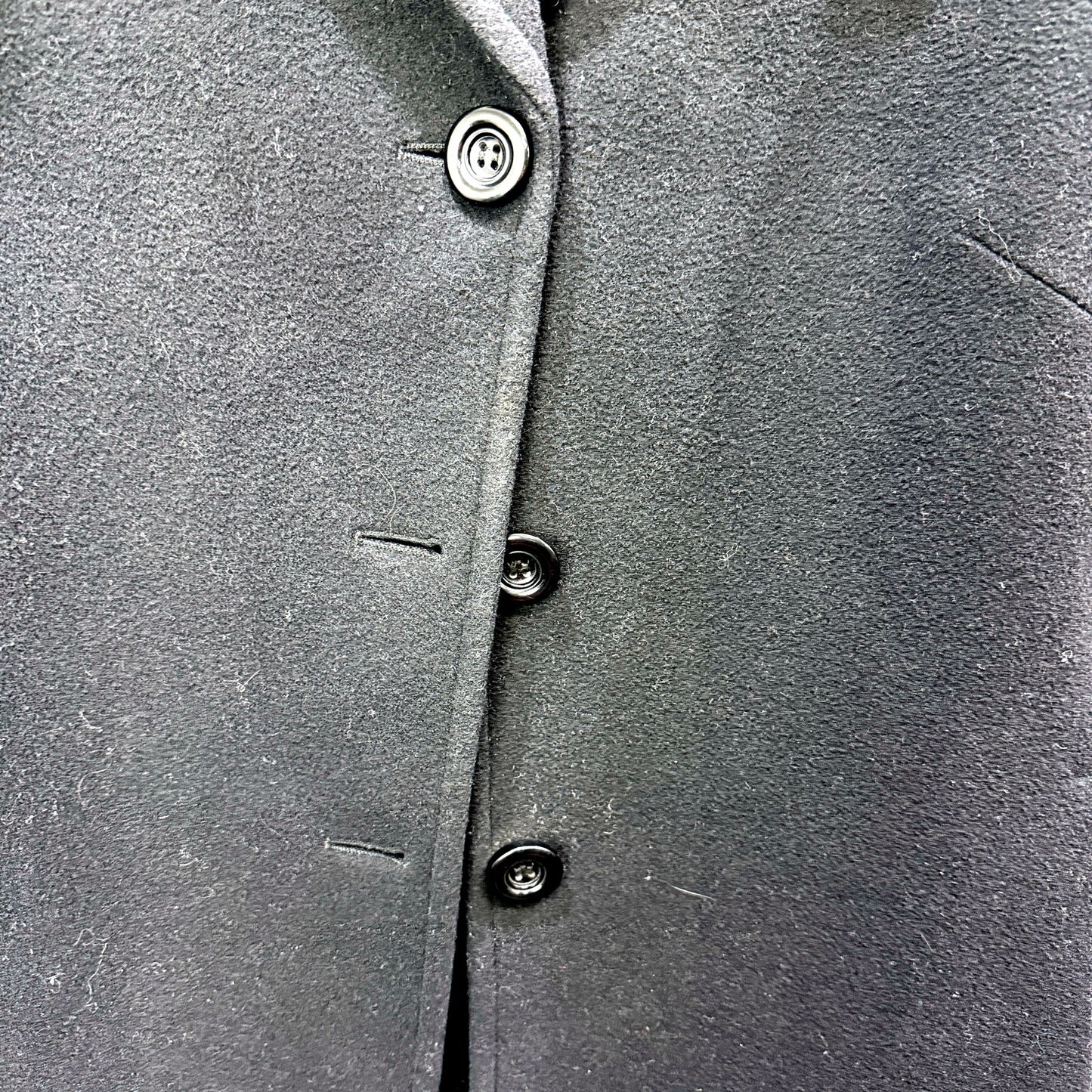 Perri Cutten Womens Wool Blend Overcoat Black Warm Winter Jacket Size S