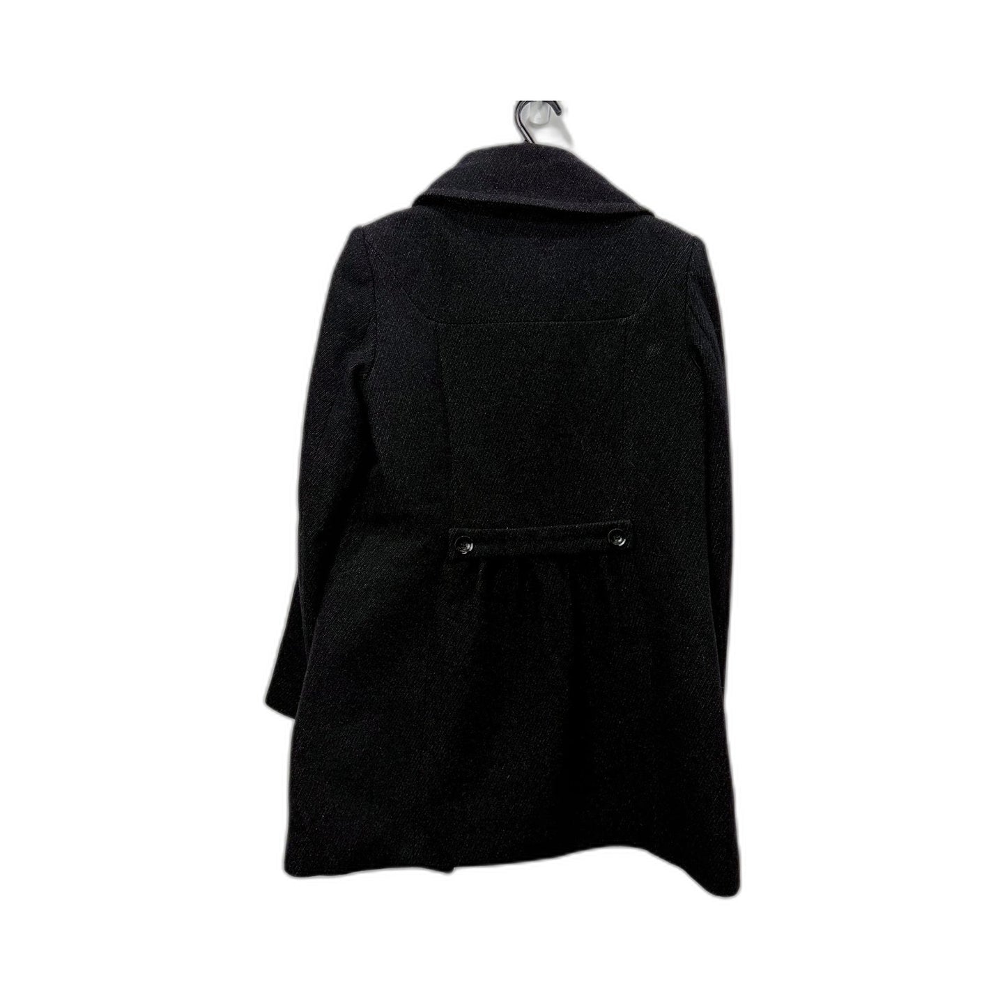 Cue Womens Dark Grey Wool Blend Peacoat - Stylish Outerwear Size 10