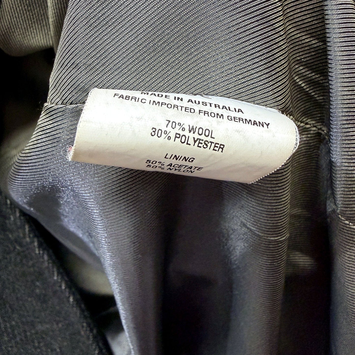 Cue Womens Dark Grey Wool Blend Peacoat - Stylish Outerwear Size 10