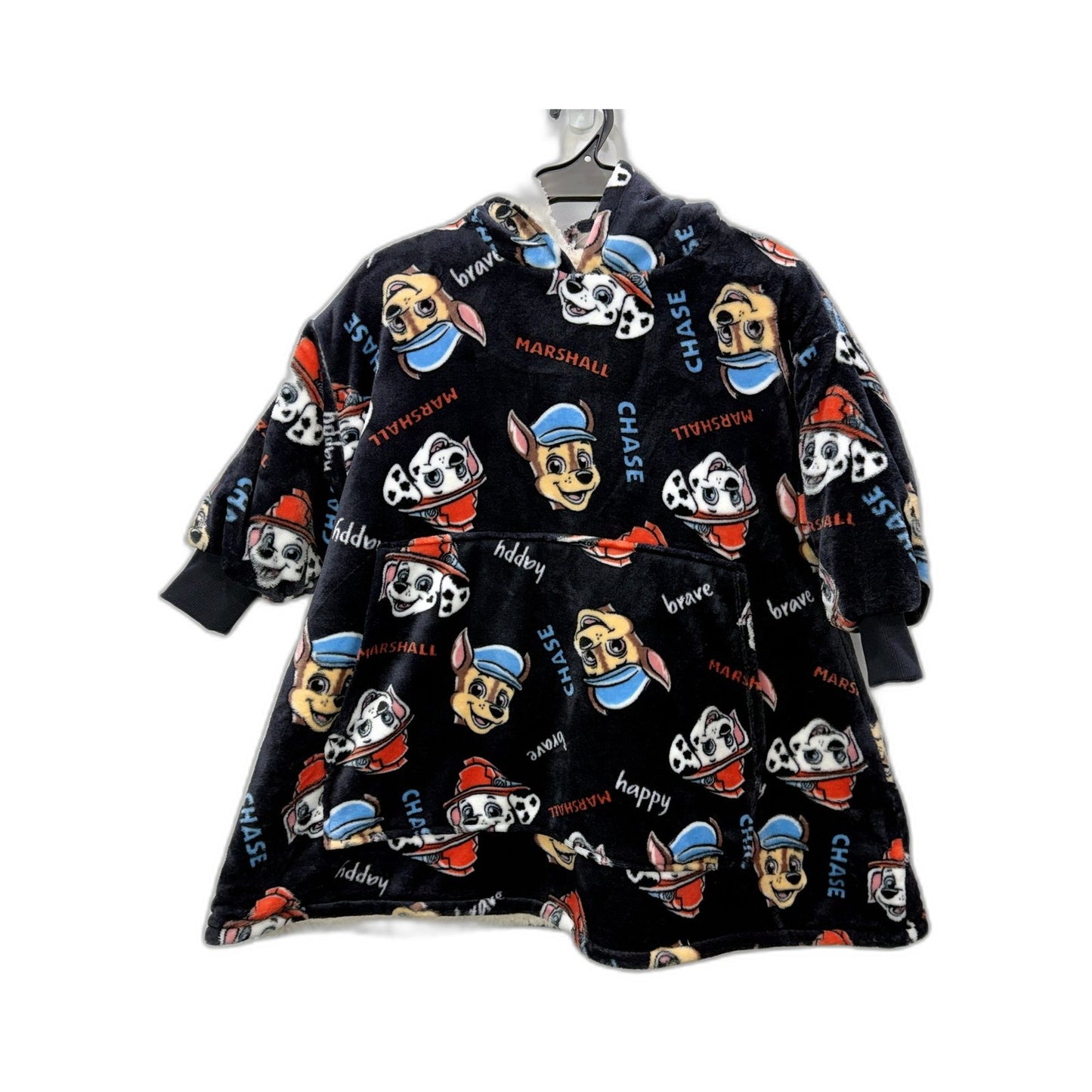 Paw Patrol Kids Pullover Fleece Hoodie Multi Color Size S 2-4 NEW