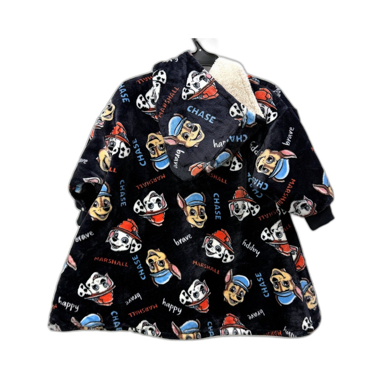 Paw Patrol Kids Pullover Fleece Hoodie Multi Color Size S 2-4 NEW