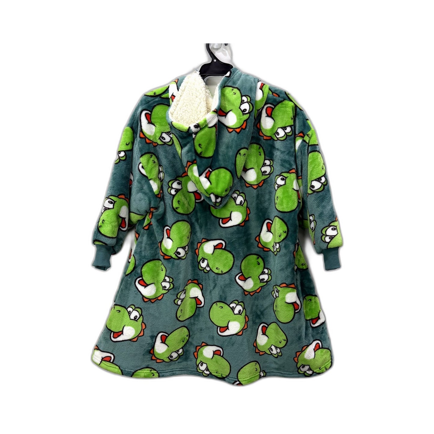 Kids' Super Mario Yoshi Pullover Fleece Hoodie in Multi Color & Size M NEW