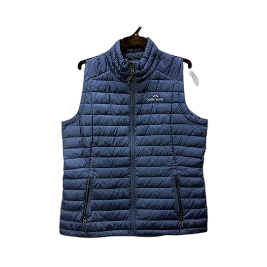 Kathmandu Womens Heli Down Vest Navy Blue Quilted Insulated Outdoor Size 14