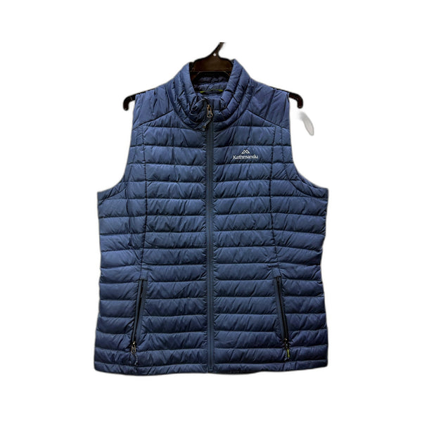 Kathmandu Womens Heli Down Vest Navy Blue Quilted Insulated Outdoor Size 14