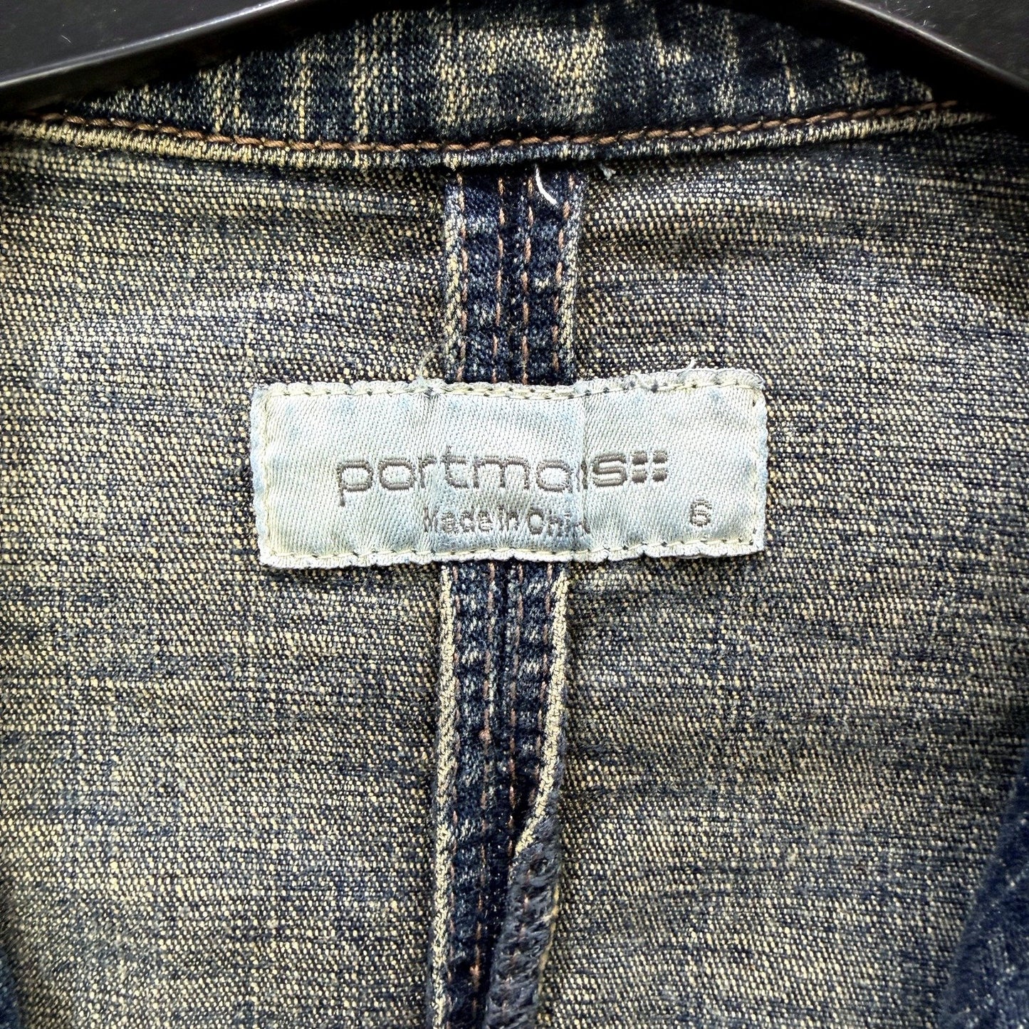 Portmans Womens Denim Jacket - Casual Blue Outerwear for Size 6