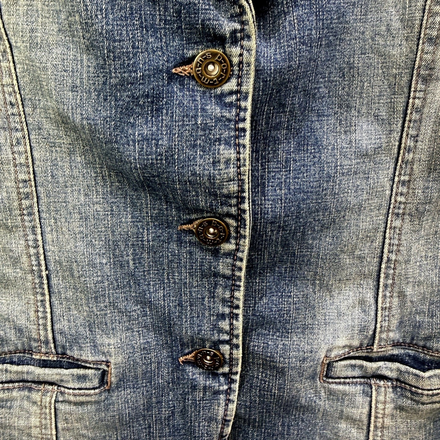 Portmans Womens Denim Jacket - Casual Blue Outerwear for Size 6