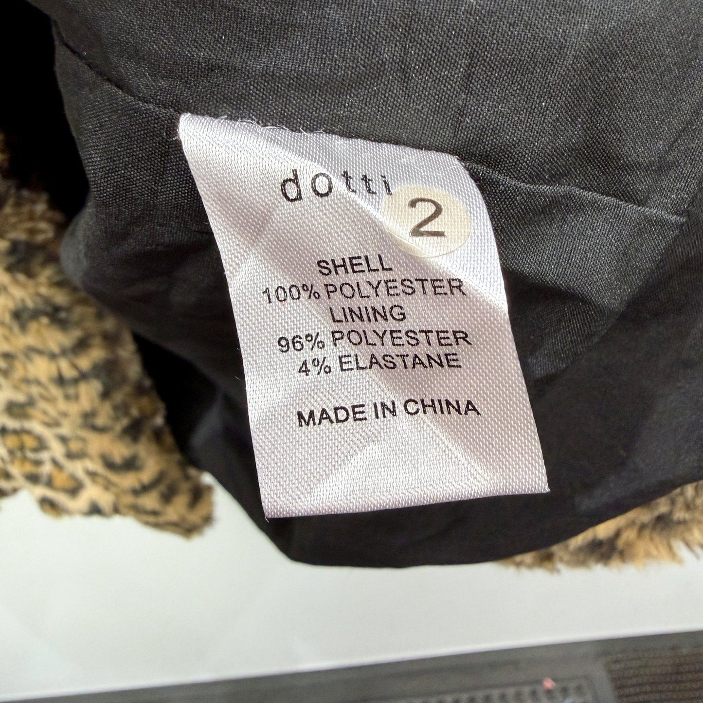 Dotti Womens Faux Fur Leopard Print Coat in Multi Color & - Size 12
